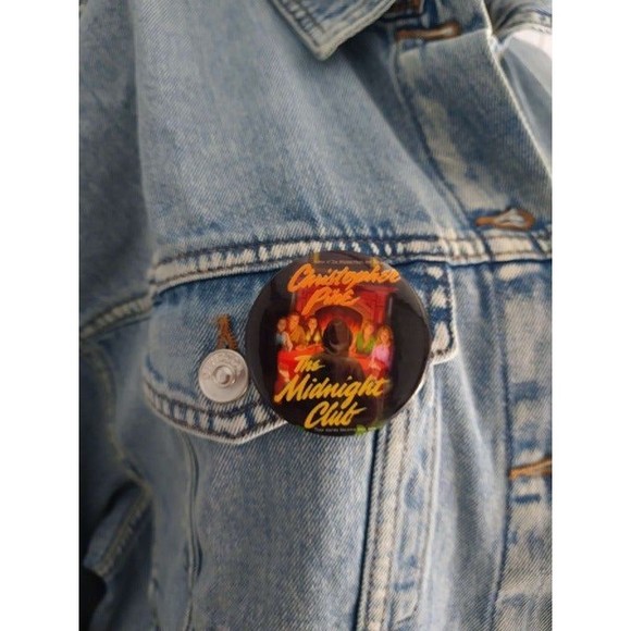 H&M Divided Jean Jacket The Midnight Club NWT size large - Picture 2 of 12